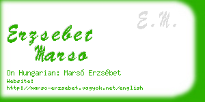 erzsebet marso business card